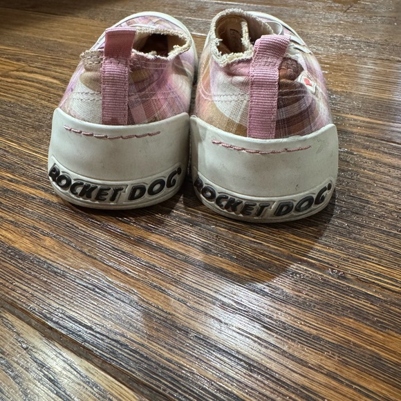 Rocket Dog Pink and White Sneakers Casual Canvas - Picture 3 of 6